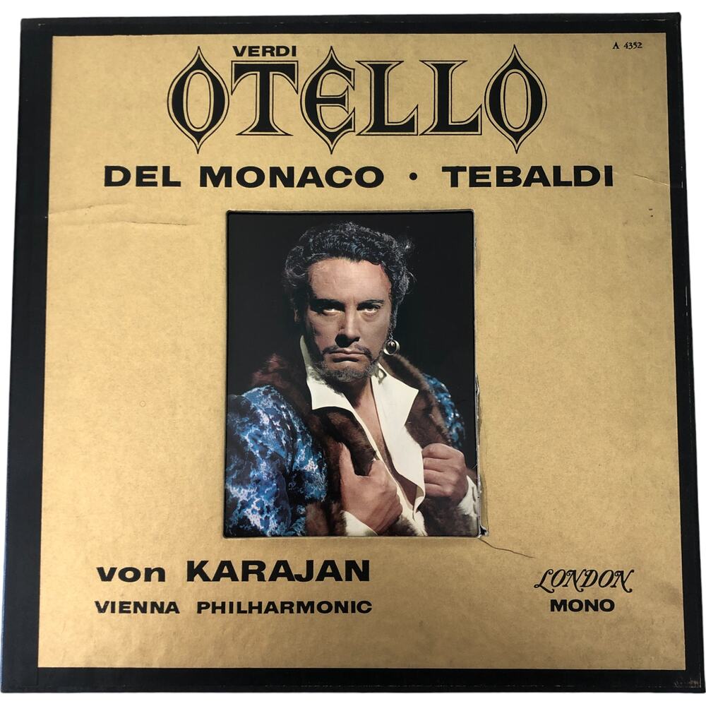 Giuseppe Verdi - Otello w Tebaldi/Del Monaco 1962 3x Vinyl Opera London Records